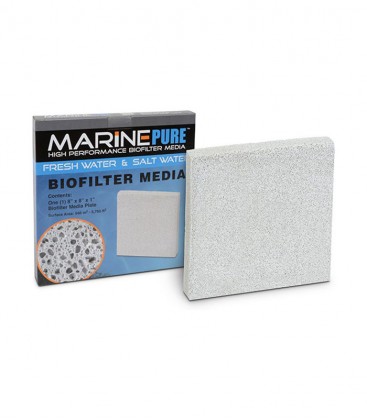 MarinePure Aquarium Bio Filter Media Plate, 8 x 8 x 1 inch, 8''x 8''x1''