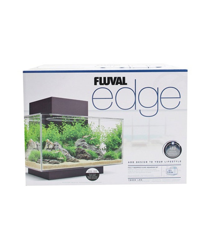 Fluval Edge Aquarium Kit 23L 6gal built-in LED Lighting, Filter