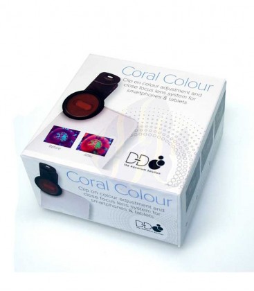 D-D Coral Colour Clip-on Lens