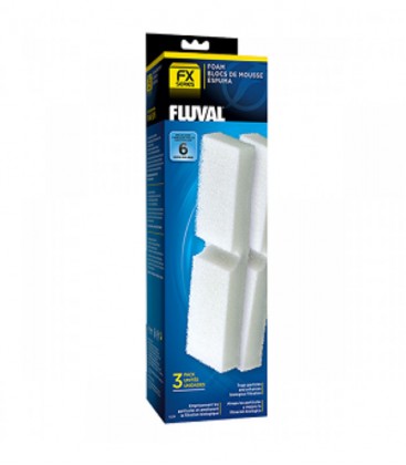 Fluval FX Foam Pads A228 (3 Pcs) for Fluval FX4, FX5, FX6 canister filters
