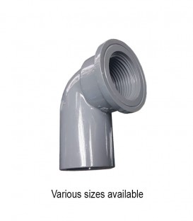 PVC 90-Degree Faucet Elbow (various sizes)