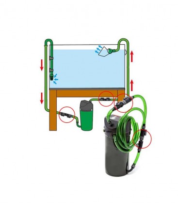 EHEIM Double Tap 16/22 mm Hose Release Connector Tap