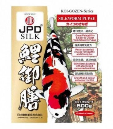 JPD Koi-Gozen Series Silkworm Pupae For Koi Fishes Reptiles Birds (500g)