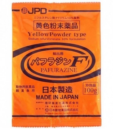 JPD PAFURAZINE F YELLOW POWDER KOI MEDICINE (100g) (JPDYP100G)