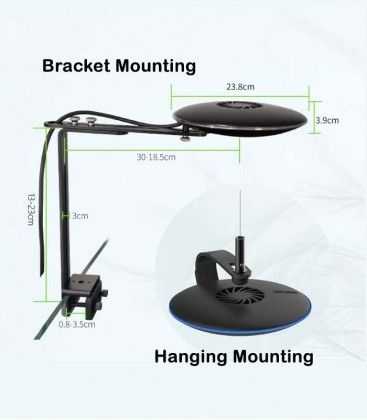 Zetlight UFO ZE-8600F (Black) 55W LED Light Planted - Bracket & Hanging