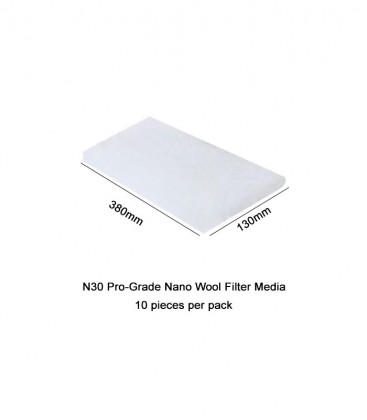 N30 Nano Wool Pro-Grade Filter Media (10-pcs Pack) 380mm x 130mm