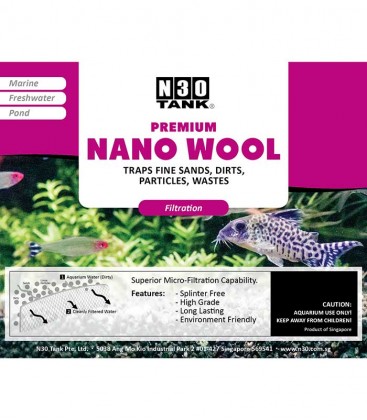 N30 Nano Wool Filter Media (10-pcs Pack) 380mm x 130mm