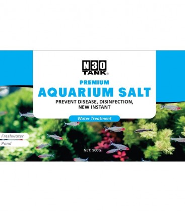 N30 Tank Premium Aquarium Salt 500g (N0029) - water treatment, ant-bacterial fish care and shrimp hatching