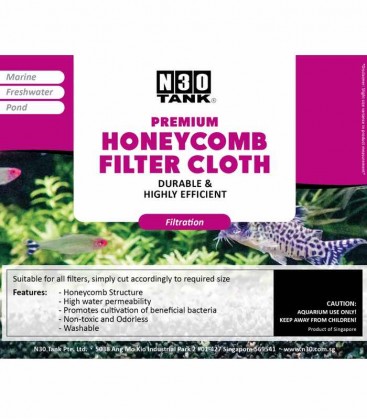 N30 Tank Premium Honeycomb Filter Cloth - efficient bio filtration Media for aquarium and pond