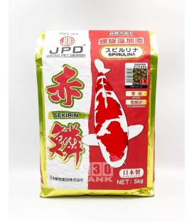 JPD SEKIRIN SPIRULINA KOI & GOLDFISH FOOD FLOATING PELLET 5kg Size L (JPD43918)