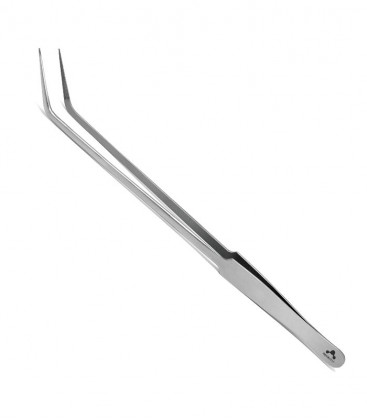 AQUAVITRO CURVED NEEDLE TIP FORCEPS 25CM (SC-7708)