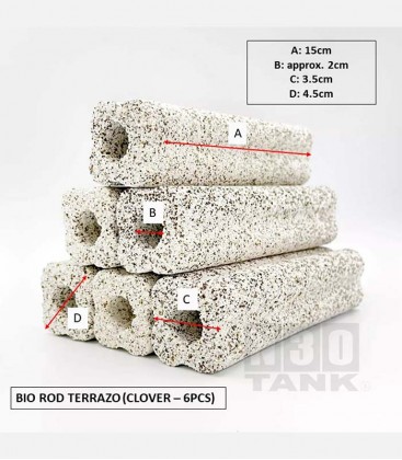 N30 PREMIUM BIO ROD TERRAZO 6PCS - CLOVER (N0034)