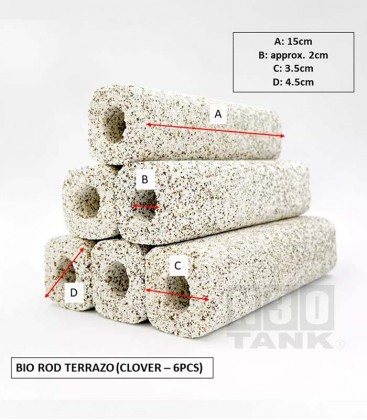 N30 PREMIUM BIO ROD TERRAZO 6PCS - CUBOID (N0035)