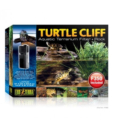 Turtle Cliff Aquatic Terrain Filter (Large) Rock PT3655