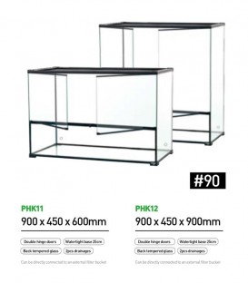 REPTIZOO Paludarium Ultra Clear Glass Habitat (PHK12) - 900 x 450 x 900mm