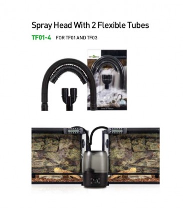 REPTIZOO Spray Head With 2 Flexible Tubes (TF01-4) Humidifier Accessories