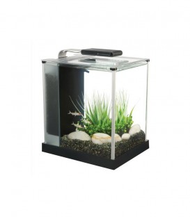Fluval Spec III Black 10L Glass Aquarium (10515) Compact Fish Tank Kit