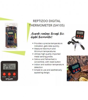 REPTIZOO Digital Thermo-Hygrometer (SH124)