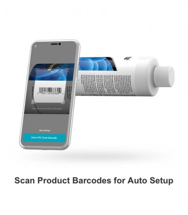 Aquavitro Sentia Doser - Scan barcodes directly to setup dosing supplies