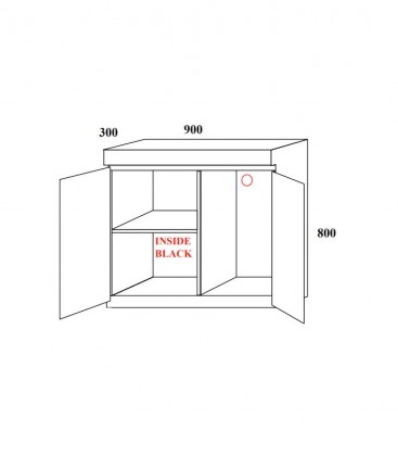 TC 90x30x45cm Tank with Cabinet (TC-903045) Braceless & Bracing