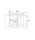 TC 90x30x45cm Tank with Cabinet (TC-903045) Braceless & Bracing