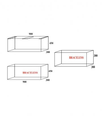 TC 90x30x30cm Tank with Cabinet (TC-903030)