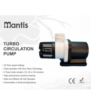 Mantis Turbo 20000 25000 30000 DC Return Pump (Wet/Dry Circulation)