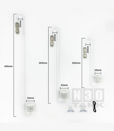 N30 Premium CO2 Diffuser Set With Stainless Steel Quick Release 20cm (N0094) 30cm (N0095) 40cm (N0096)