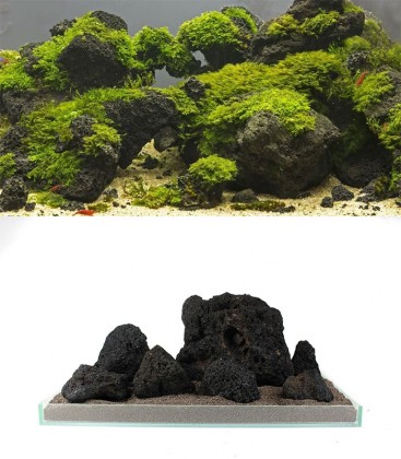 N30 Black Lava Rock 3kg (10 to 30cm)