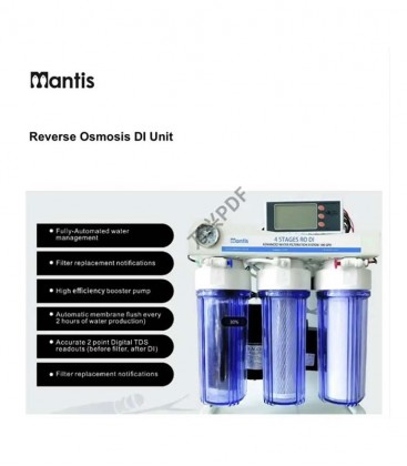 Mantis 4 Stage RO/DI Water Filtration System V2