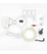 N30 Premium Aquarium Mini Air Pump - White Square (N0145)