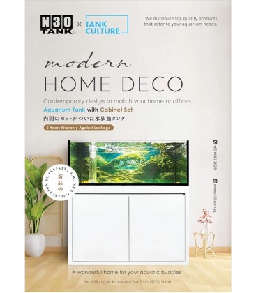 N30 TC Infinity 120 Flat Top Gold Fish Tank 120x45x45cm with Cabinet