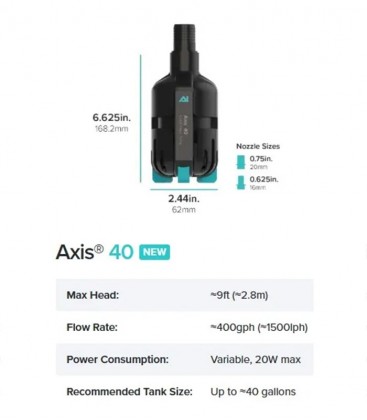 Aqua Illumination AI AXIS 40 Centrifugal Return Pump