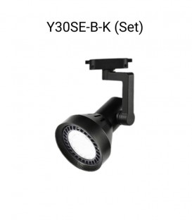 Week Aqua Y30 LED Spotlight Black (Body + Bulb)