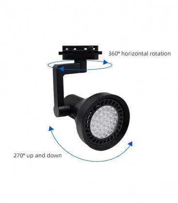 Week Aqua Y30 LED Spotlight Black (Body + Bulb)