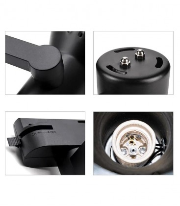 Week Aqua Y30 LED Spotlight Black (Body + Bulb)