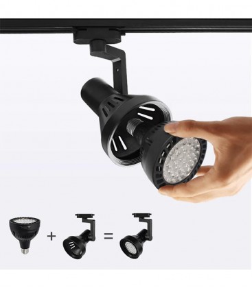 Week Aqua Y30 LED Spotlight Black (Bulb)
