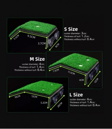 N30 Plastic Turtle Basking Platform (8X14CM/12X18.5CM/20X21CM) (CP-80/CP-120/CP-202)