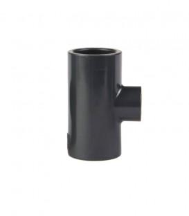 N30 DIN Reducing Tee (Socket) Grey UPVC
