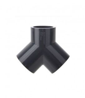 N30 DIN Y Tee Socket (SxSxS) Grey UPVC