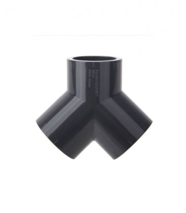 N30 DIN Y Tee Socket (SxSxS) Grey UPVC