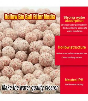 N30 Premium Hollow Filter Balls 500g (N0203), 2kg (N0204)