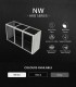 N30 NW Arowana Aquarium Tank with Aluminium Cabinetry