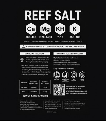 Mantis Reef Salt 5kg / 20kg - Synthetic Sea Salt for Marine Tanks