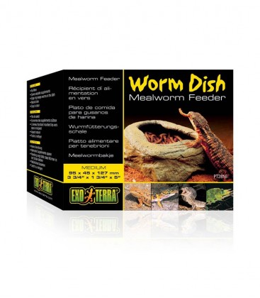 Exo Terra Worm Dish PT2816 - Reptile feeding dish