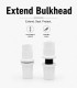 N30 DIN Extend Bulkhead White UPVC (T1) - Aquarium Piping Connection