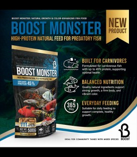 Boost Monster Fish Food Floating Pellets