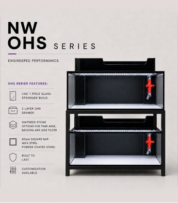 N30 NW OHS 150 S2 Tank Overhead Filter Set Crystal Glass Tank