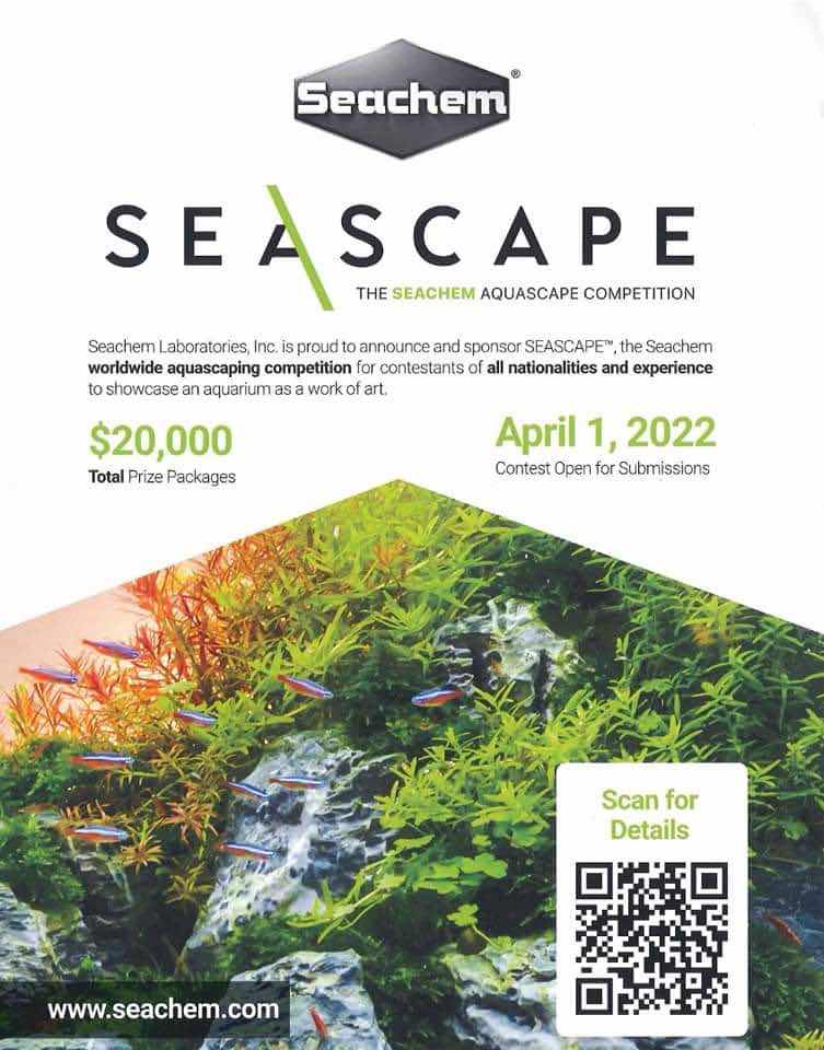 Seascape is an aquarium scaping competition sponsored by Seachem