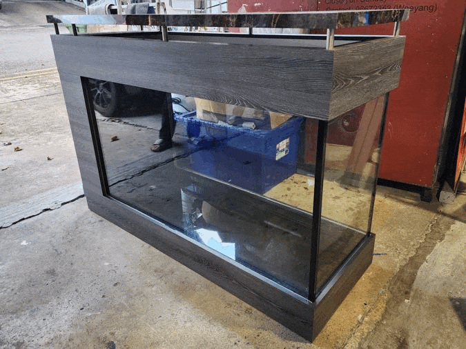 bar counter table aquarium base